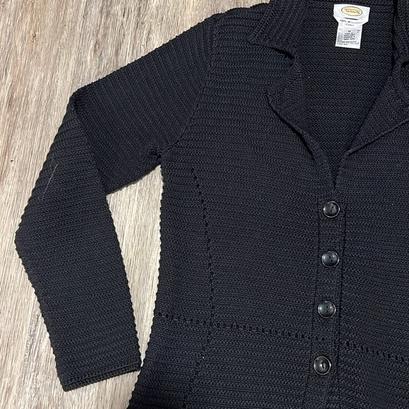 Talbots 100% Mercerized Cotton Heavy Button Up Sweater - Picture 4 of 13